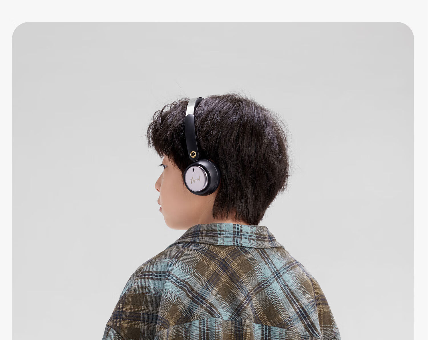 Zuo Xi Boys' Plaid Shirt 2025 New Children's Long Sleeve Shirt Autumn Boys' Jacket Coffee Color 110 13